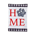Evergreen- Home Paw Print Garden Flag