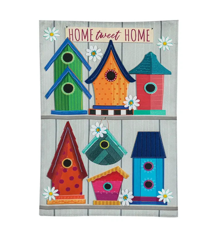Evergreen- Ornate Birdhouses Garden Flag