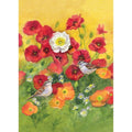 Evergreen- Poppy fields garden flag