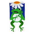 Evergreen- Shaped frog garden flag