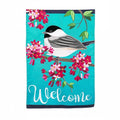 Evergreen- Spring chickadee garden flag
