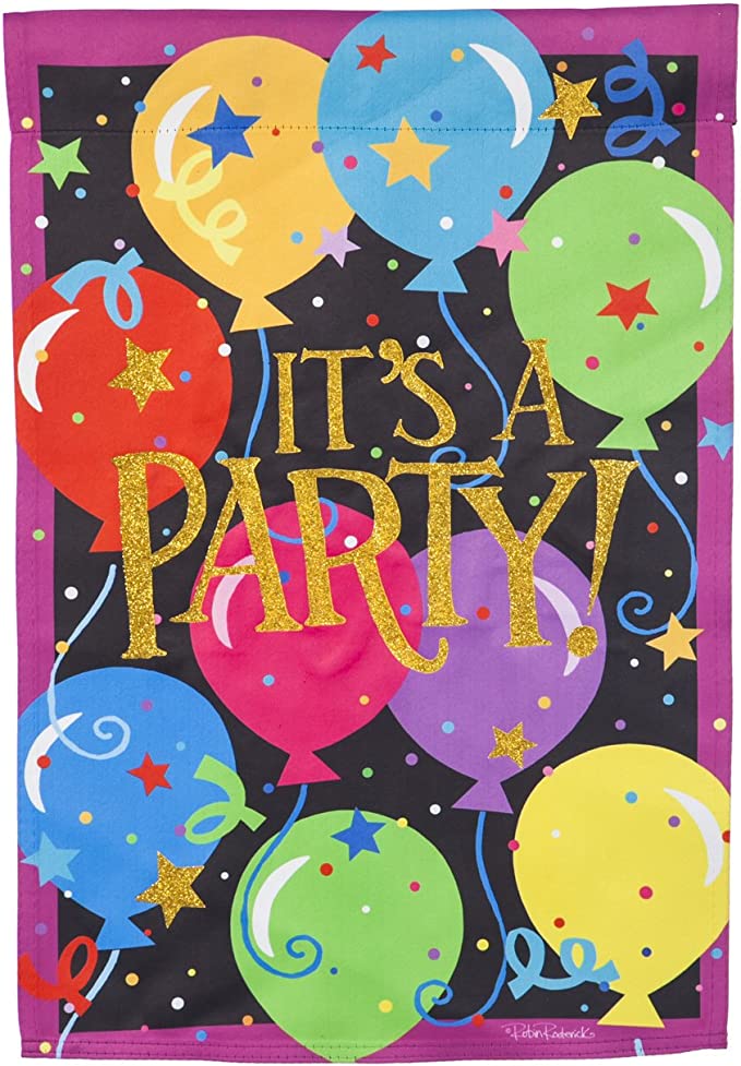 Evergreen| Garden Flag| It's a Party