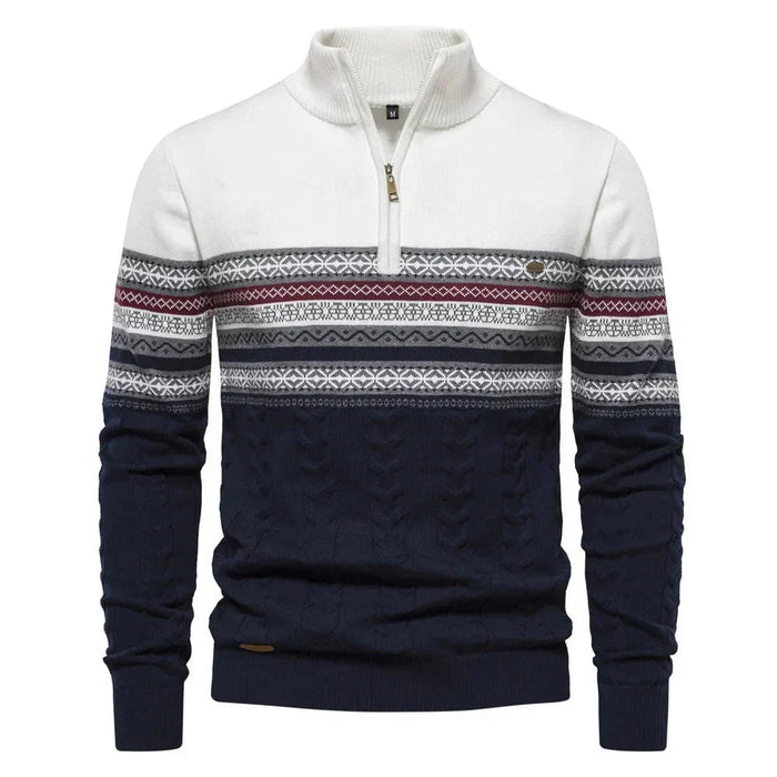 Fair Isle Quarter-Zip Jumper