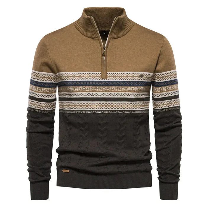 Fair Isle Quarter-Zip Jumper