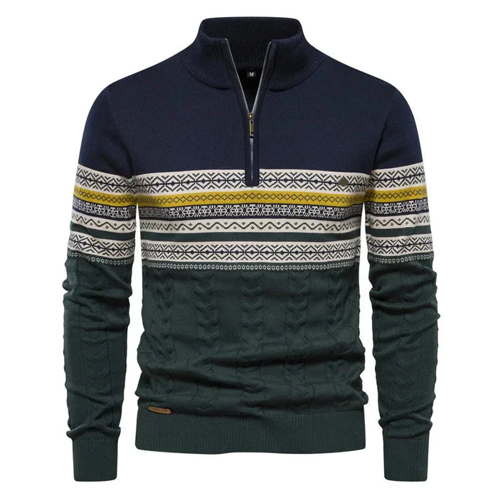 Fair Isle Quarter-Zip Jumper