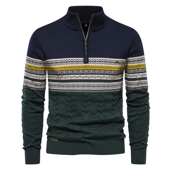 Fair Isle Quarter-Zip Jumper