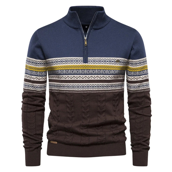 Fair Isle Quarter-Zip Jumper