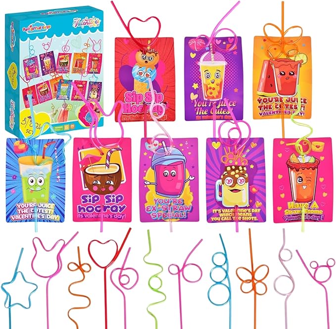 FAIRE| Valentine's Day Straws Set| 36pc