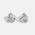 Flora | Silver Shaped Flower Earrings