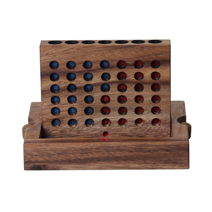 FOUR IN A ROW 2D | 16cm | Wood | Red & Blue balls
