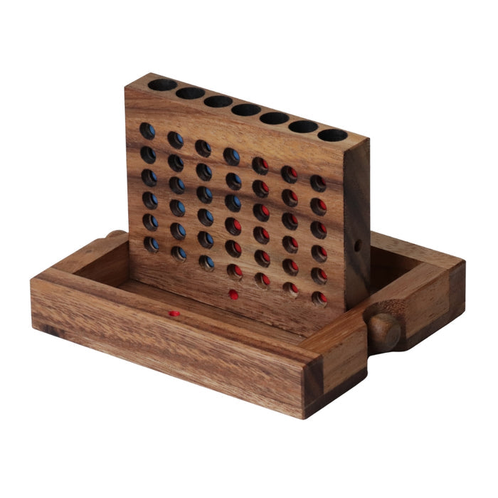 FOUR IN A ROW 2D | 16cm | Wood | Red & Blue balls