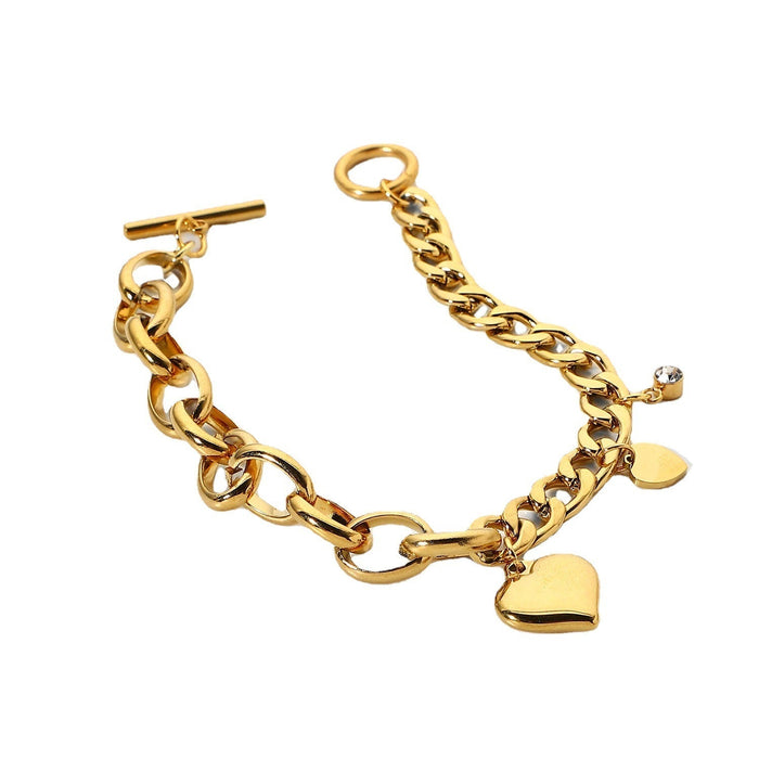 Francis | Gold-Plated Bracelet with Round Large Links