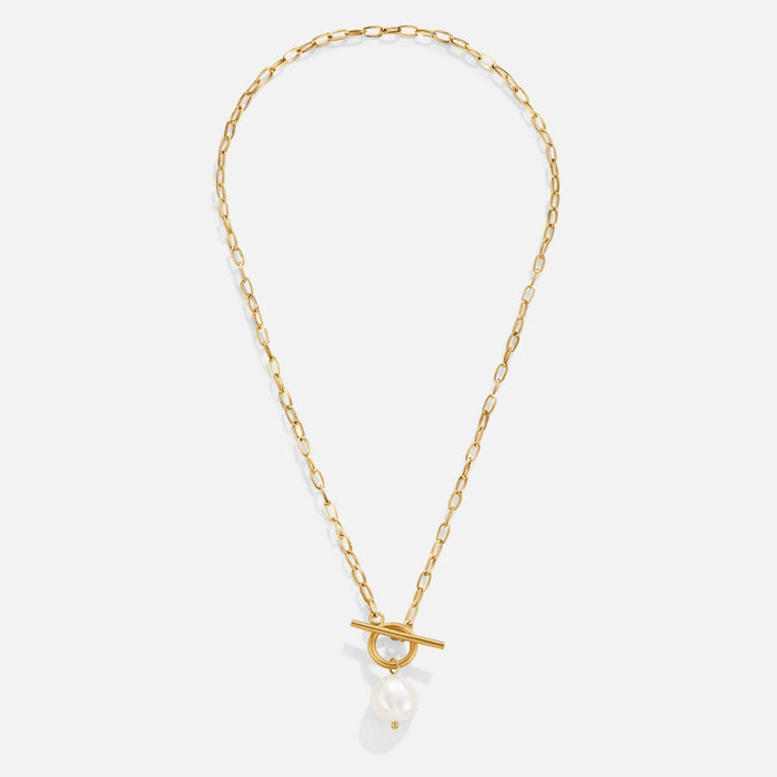 Francis | Gold-Plated Chain Pendant with Filigree