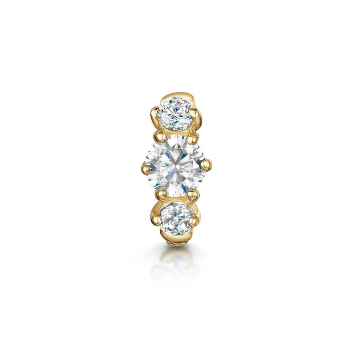 Frieda | Gold-Plated Delicate Earrings with Playful Touch