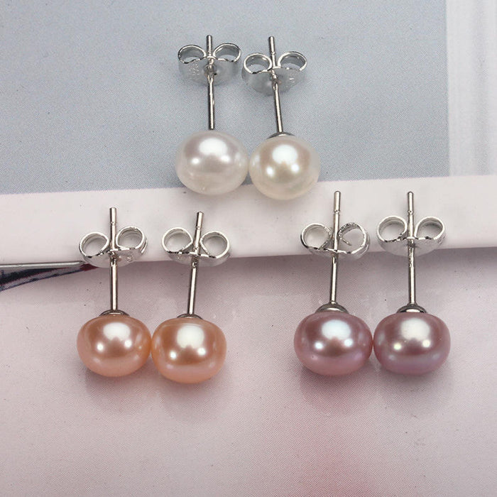 Frieda | Gold-Plated Earrings with Defined Pearls Shape