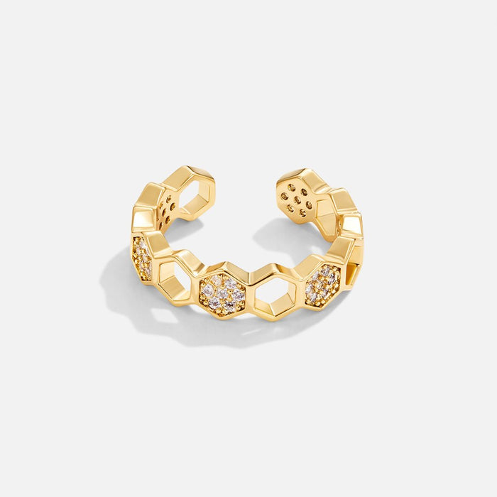 Friedrika | Gold-Plated Ring with Decorative Pearl