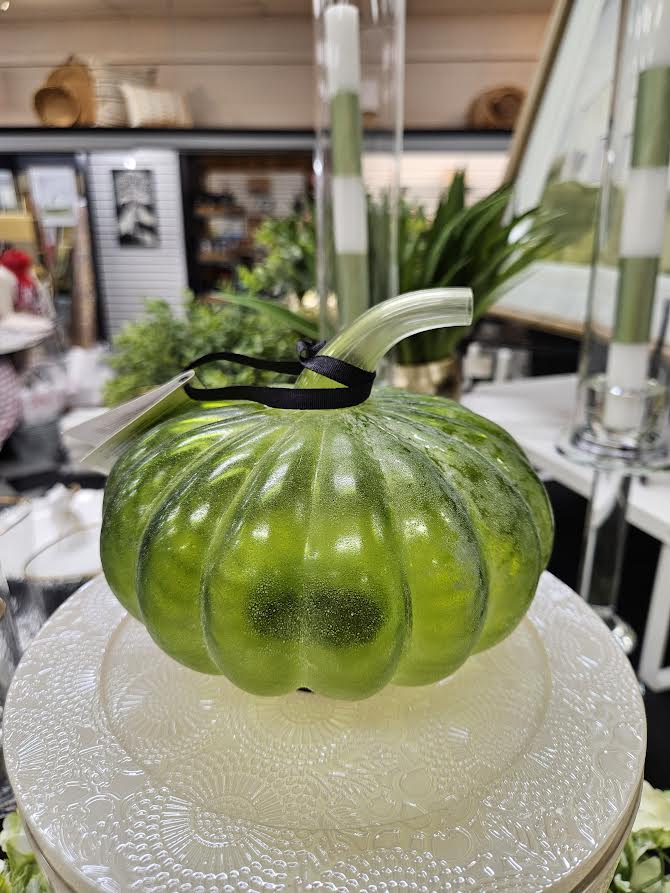 Frosted Glass Pumpkin