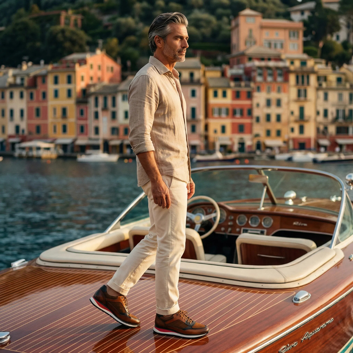 Full-Grain Leather Sneakers