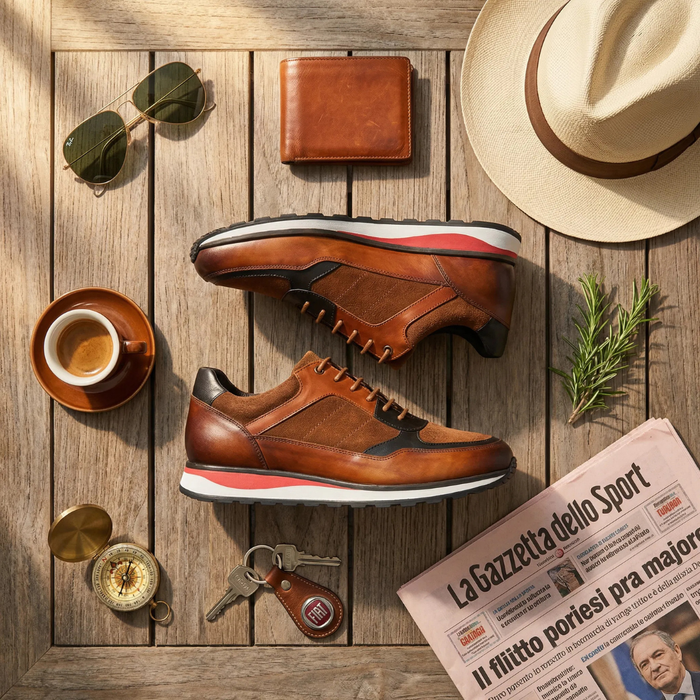 Full-Grain Leather Sneakers
