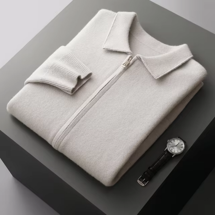 Full-Zip Knit Cardigan