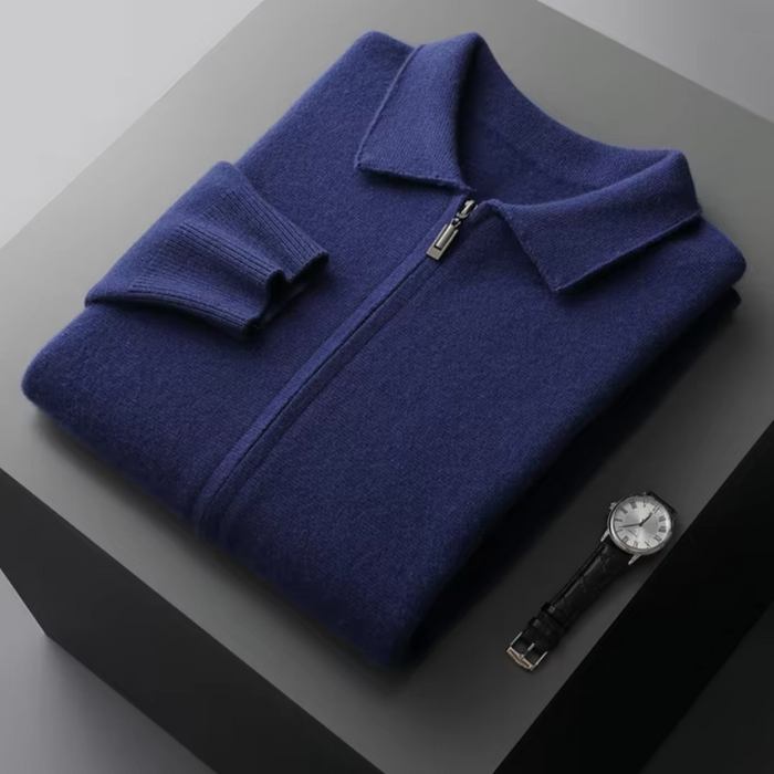 Full-Zip Knit Cardigan