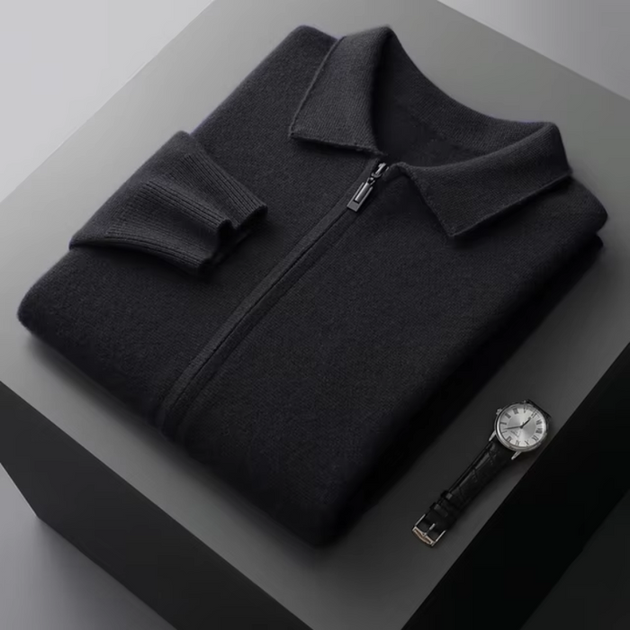 Full-Zip Knit Cardigan
