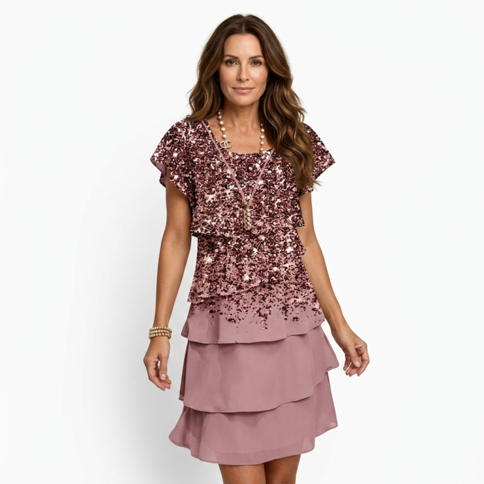 Gabriella | Cut Trapeze Midi Dress