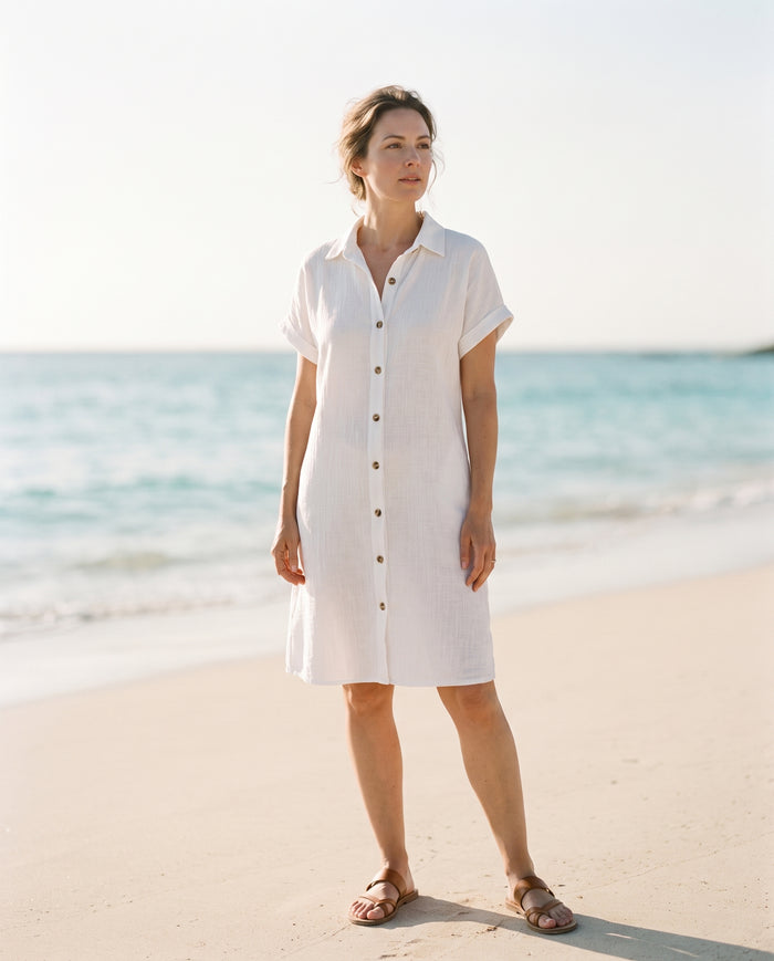 Gabrielle Midi Mini Dress - summer editorial