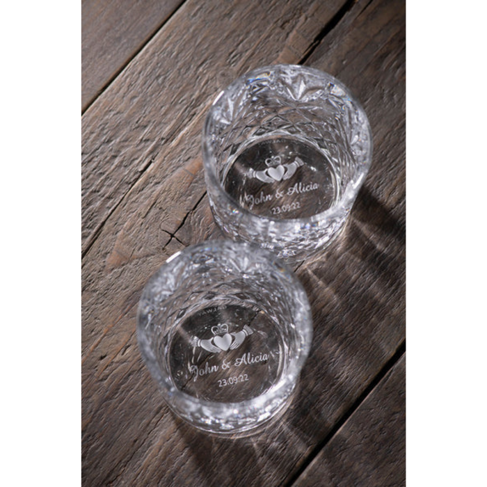 Galway Crystal Renmore Bamboo Whiskey Set