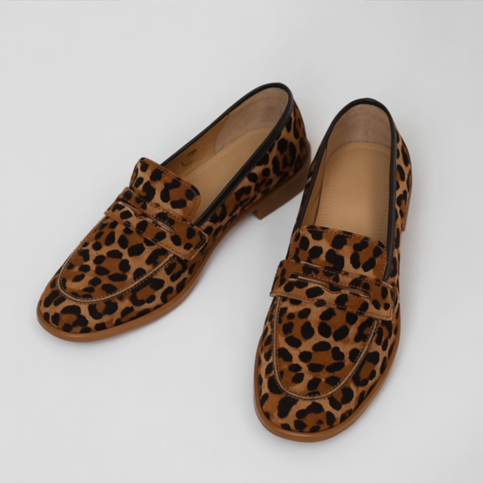 Georgia | House Soft with Printed Leopard Print Trainers