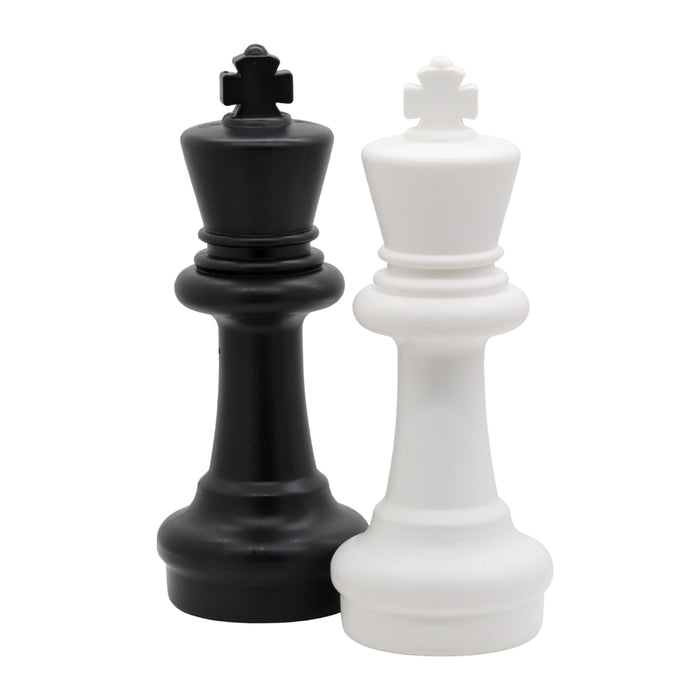Giant plastic chess pieces 30cm king Staunton style