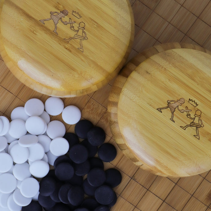 Go Set | Bamboo | Ceramic Stones