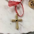gold cross charm