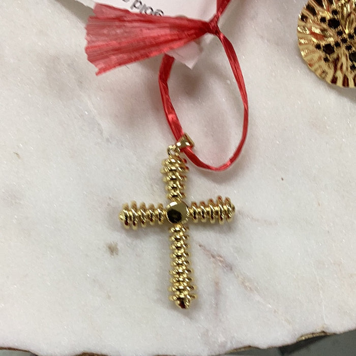 gold cross charm