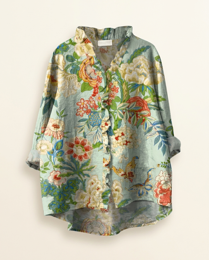 Grace | Linen Elegant Summer Blouse