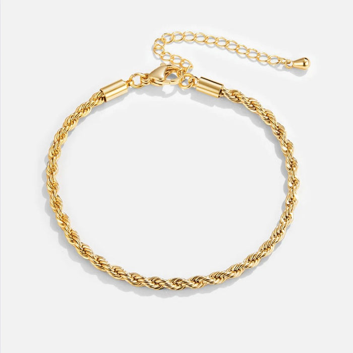 Greta | Gold-Plated Braided Elegant Bracelet