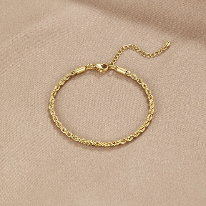 Greta | Gold-Plated Braided Elegant Bracelet