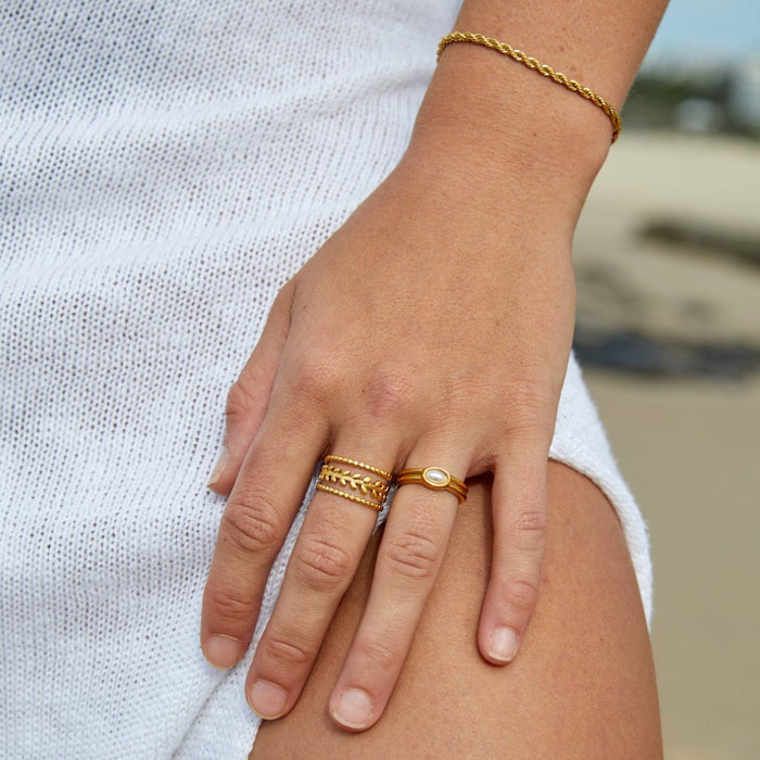 Greta | Gold-Plated Braided Elegant Bracelet