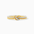 Greta | Gold-Plated Braided Mom Ring