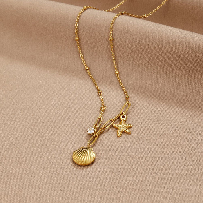 Greta | Gold-Plated Chain Pendant with Star