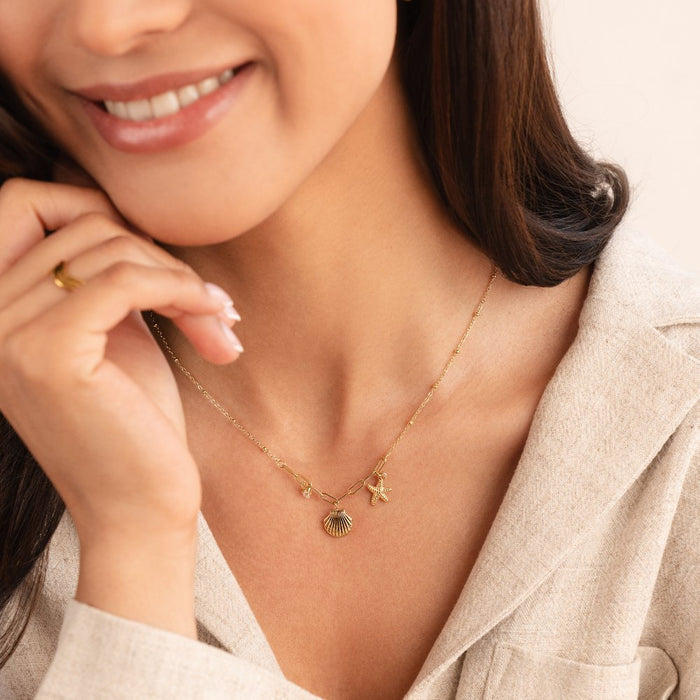 Greta | Gold-Plated Chain Pendant with Star