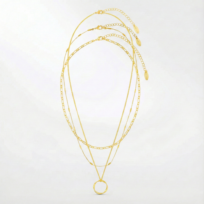 Greta | Three Threads Open Necklace