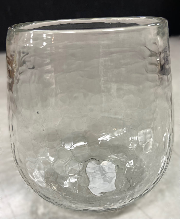 Hammered Stemless All Purpose Glass