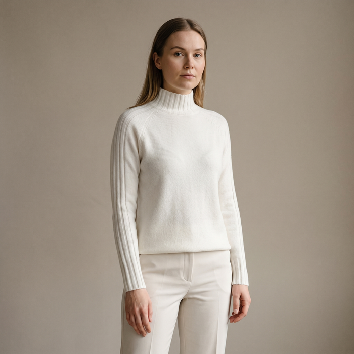Hannah elegant knit jumper on model