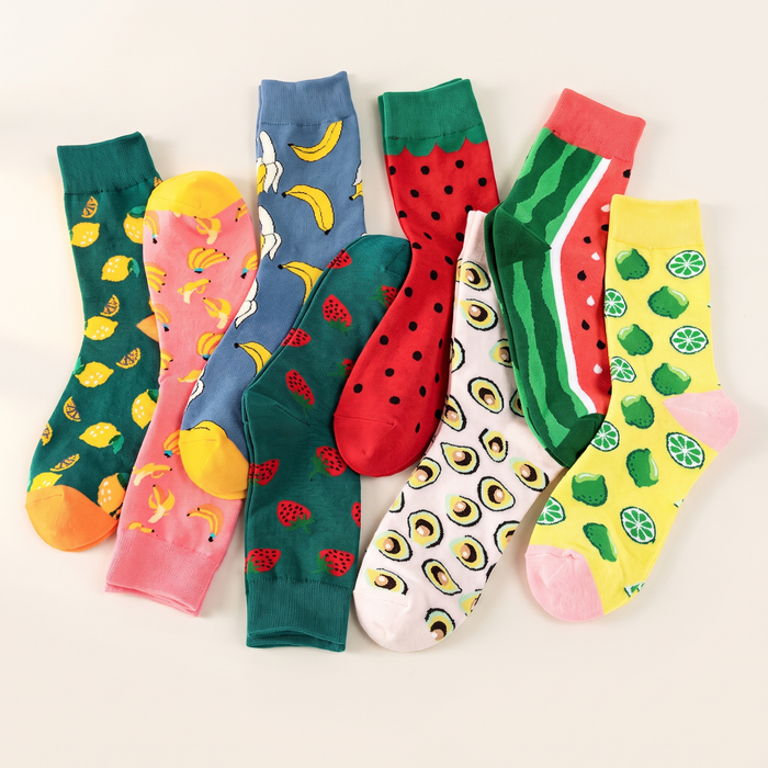 Hedelmä socks — fruit print group