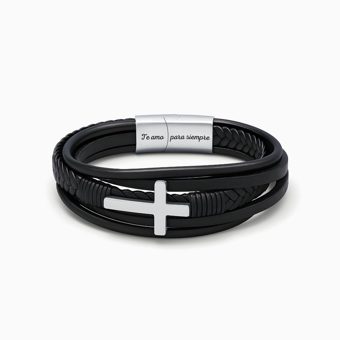 Helena | Eternal Love Bracelet with Black Cross – for my Son