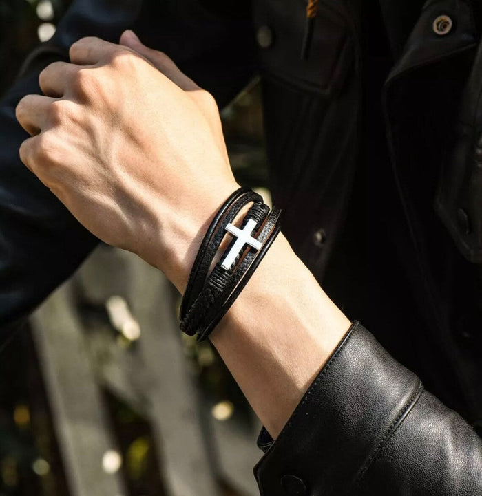 Helena | Eternal Love Bracelet with Black Cross – for my Son