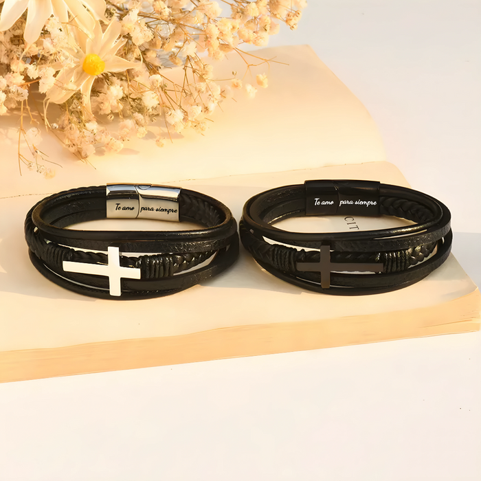 Helena | Eternal Love Bracelet with Black Cross – for my Son