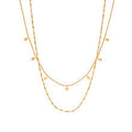 Helena | Gold-Plated Discreet Necklace with Geometric Charm
