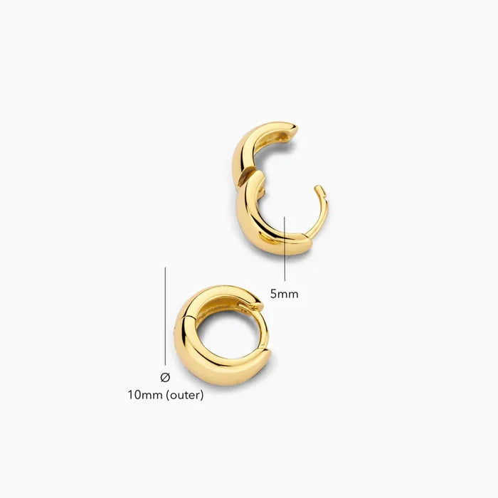 Helena | Gold-Plated Hoop Mini Earrings